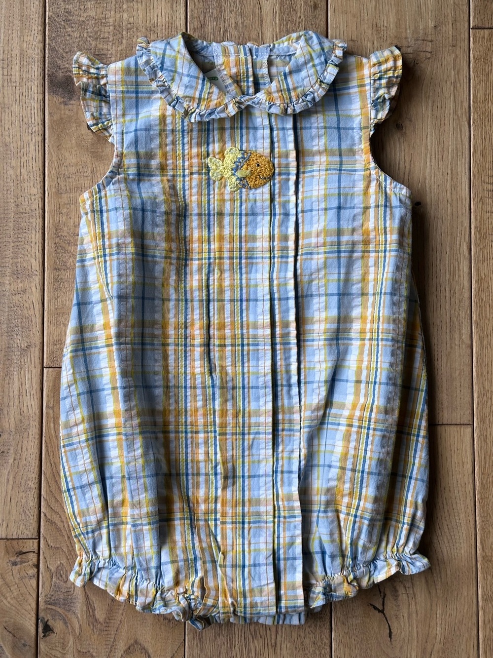 Zuccini Kids Plaid Seersucker Fish Bubble size 24 Months